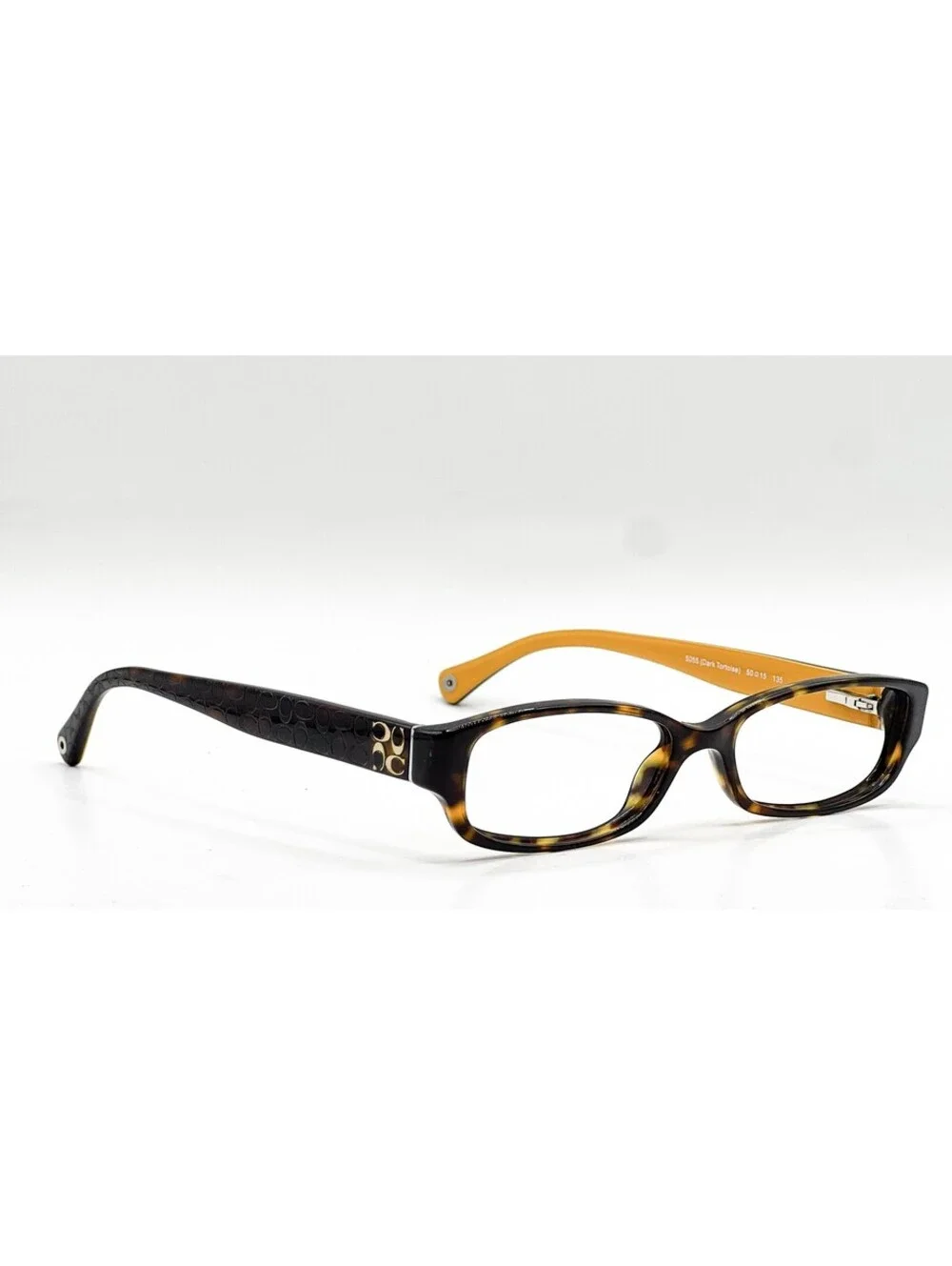 Coach Hc 6001 5055 Dark Tortoise Authentic Rectangle Eyeglass Frames 50-15-135
